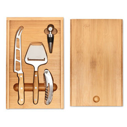 GiftRetail MO8416 - WINE&CHEESE Set à fromage et vin