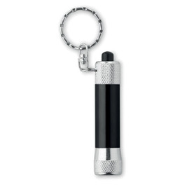 GiftRetail MO8622 - ARIZO Compact Aluminium LED Torch with Key Ring