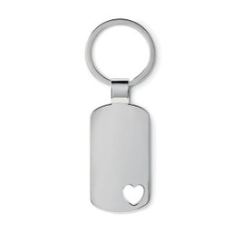 GiftRetail MO8694 - CORAZON Metalen sleutelhanger