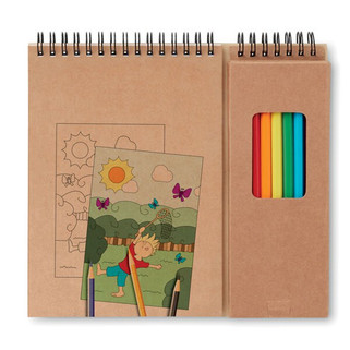 COLOPAD Colouring set with notepad - GiftRetail MO8769