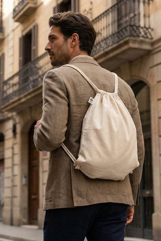 ORGANIC HUNDRED Eco-Friendly Organic Cotton Drawstring Bag 105gr/m² - GiftRetail MO8974