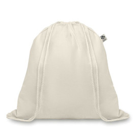 GiftRetail MO8974 - ORGANIC HUNDRED Eco-Friendly Organic Cotton Drawstring Bag 105gr/m²