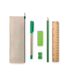 GiftRetail MO9010 - TEKINA Eco-Friendly 6 Piece Stationery Set with Case