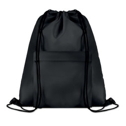 GiftRetail MO9177 - POCKET SHOOP Large 210D Polyester Drawstring Bag with Pocket