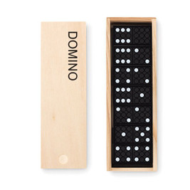 GiftRetail MO9188 - DOMINO Premium Wooden Box Domino Set-28 Pieces