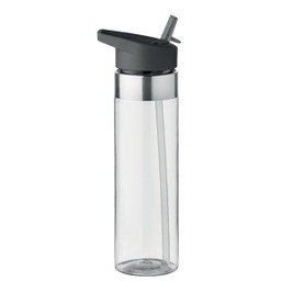 GiftRetail MO9227 - SICILIA 650 ml BPA-Free Tritan Bottle with Steel Details