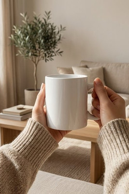 MINI SUBLIM Premium 200ml Ceramic Mug with Sublimation Coating - GiftRetail MO9244