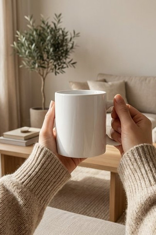 MINI SUBLIM Premium 200ml Ceramic Mug with Sublimation Coating - GiftRetail MO9244