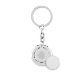 GiftRetail MO9289 - FLAT RING Portachiavi tondo con moneta