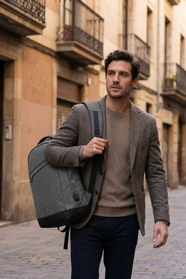 BERLIN Urban Explorer Backpack with USB Charging Port - GiftRetail MO9294