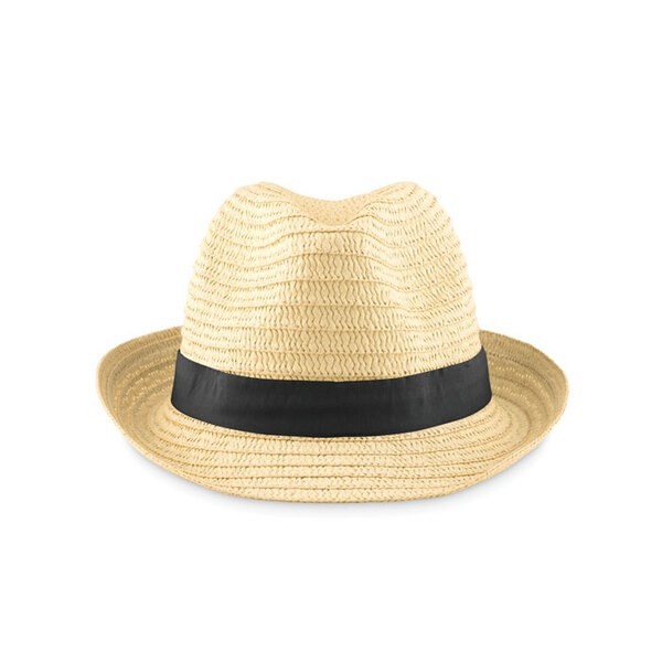 BOOGIE Stylish Summer Paper Straw Hat with Band - GiftRetail MO9341