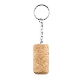 GiftRetail MO9343 - TAPON Eco-Friendly Natural Cork Wine Keychain