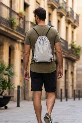 SHOOP REFLECTIVE High-Visibility Reflective Polyester Drawstring Bag - GiftRetail MO9403