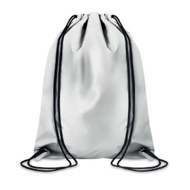 GiftRetail MO9403 - SHOOP REFLECTIVE High-Visibility Reflective Polyester Drawstring Bag