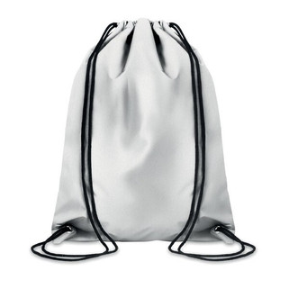 SHOOP REFLECTIVE High-Visibility Reflective Polyester Drawstring Bag - GiftRetail MO9403