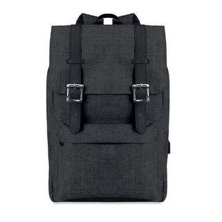 RIGA 600D Polyester Laptop Backpack with USB Port - GiftRetail MO9439