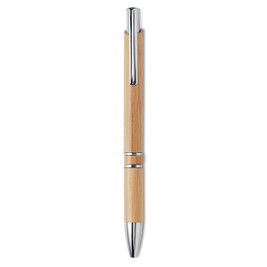 GiftRetail MO9482 - BERN BAMBOO Eco-Friendly Bamboo Ball Pen with Aluminium Accents