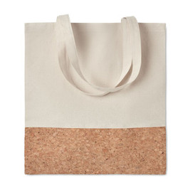 GiftRetail MO9517 - ILLA TOTE Eco-Friendly Cotton Tote with Cork Detail