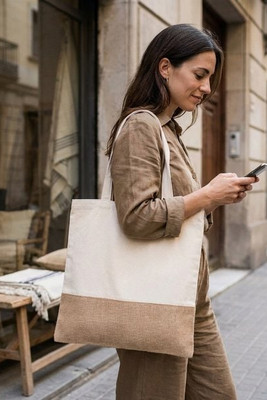 INDIA TOTE 160gr/m² cotton shopping bag - GiftRetail MO9518