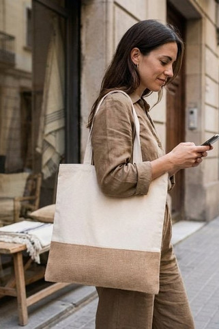 INDIA TOTE 160gr/m² cotton shopping bag - GiftRetail MO9518