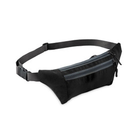 GiftRetail MO9534 - HIKEBAG Jacquard Polyester Multi-Compartment Fanny Pack