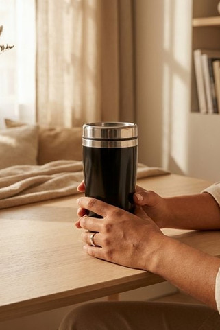 RODEO COLOUR Premium Double Wall Stainless Steel Travel Mug - GiftRetail MO9618