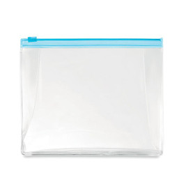 GiftRetail MO9627 - COSMOBAG Transparent PVC Zippered Cosmetic Travel Pouch