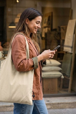 FRESA SOFT 105gr/m² foldable cotton bag - GiftRetail MO9638