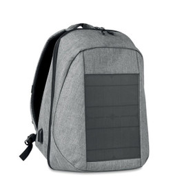 GiftRetail MO9640 - TOKYO SOLAR Eco-Friendly Solar Backpack with USB Charging