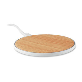 GiftRetail MO9667 - TISPAD Eco-Friendly Bamboo Look Wireless Charger