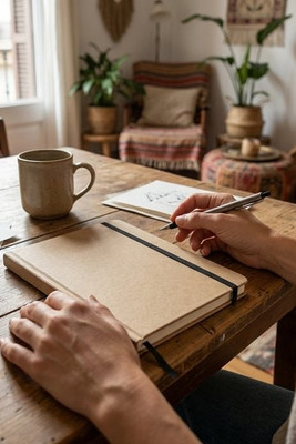 EVERWRITE A5 notebog I genbrugspapir - GiftRetail MO9684