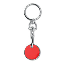 GiftRetail MO9748 - TOKENRING Porta-chaves moeda (euro)