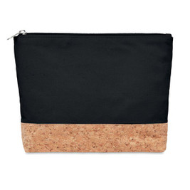 GiftRetail MO9817 - PORTO BAG Eco-Friendly Cork & Cotton Cosmetic Travel Bag