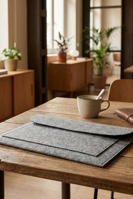 POUCHLO 15 inch Felt laptop pouch - GiftRetail MO9818