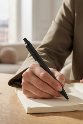 CARTOON COLOURED Stylo à bille en papier/maïs - GiftRetail MO9830