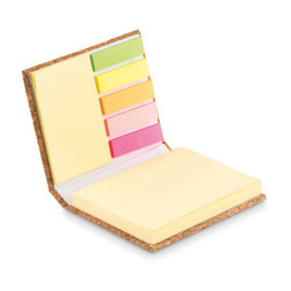 GiftRetail MO9855 - VISIONCORK Eco-Friendly Cork Sticky Note Memo Pad Set