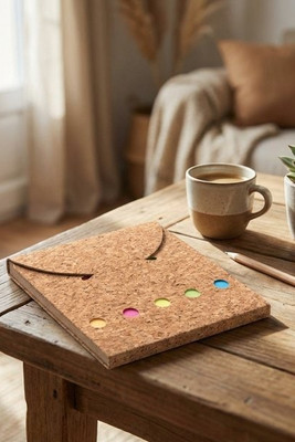 FOLDCORK Memoboekje kurk - GiftRetail MO9858