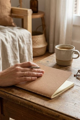 MINI PAPER BOOK Eco-Friendly A6 Recycled Notebook with Plain Pages - GiftRetail MO9868