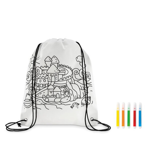 CARRYDRAW Sacca da colorare in non woven - GiftRetail MO9887