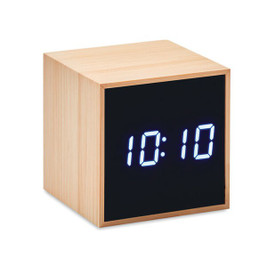 GiftRetail MO9922 - MARA CLOCK LED vækkeur i bambus casing