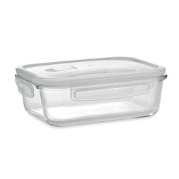 GiftRetail MO9923 - PRAGA LUNCHBOX Contenitore Pranzo in Vetro con Coperchio Ermetico 900ml