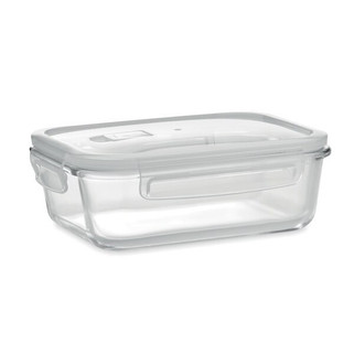 PRAGA LUNCHBOX Airtight 900ml Glass Lunch Box with Microwave-Safe Lid - GiftRetail MO9923