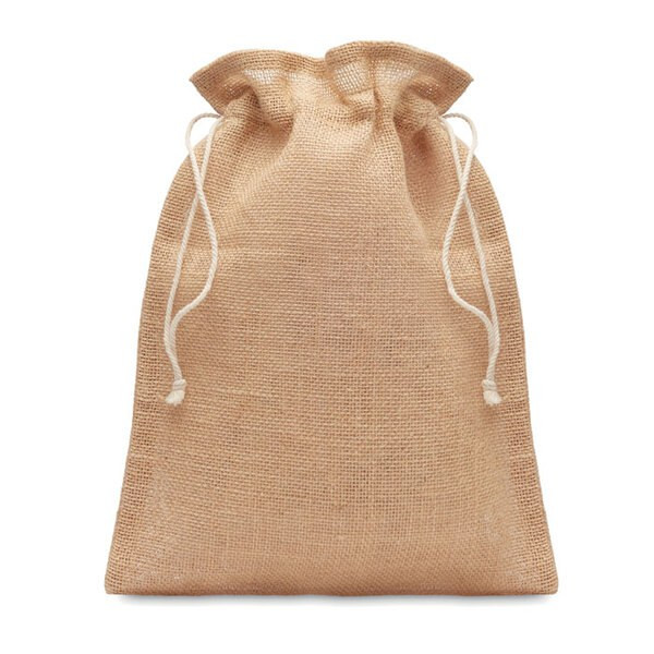JUTE SMALL Petit sac cadeau en jute - GiftRetail MO9928