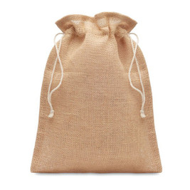 GiftRetail MO9928 - JUTE SMALL Kleine Jute Tasche 14x22 cm