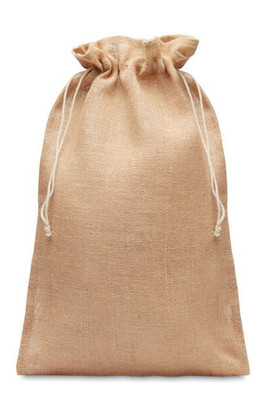 GiftRetail MO9930 - JUTE LARGE Eco-Friendly Large Jute Gift Bag with Drawstring 30x47 cm