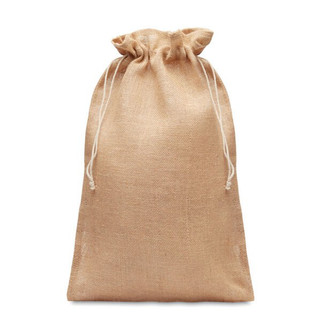 JUTE LARGE Eco-Friendly Large Jute Gift Bag with Drawstring 30x47 cm - GiftRetail MO9930