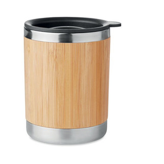 LOKKA Eco-Friendly Bamboo Stainless Steel Tumbler 250ml - GiftRetail MO9937