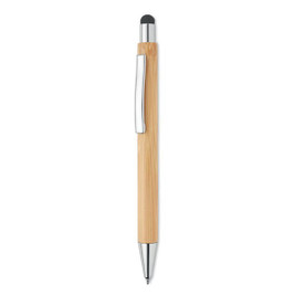 GiftRetail MO9945 - BAYBA Eco-Friendly Bamboo Stylus Pen with Blue Ink