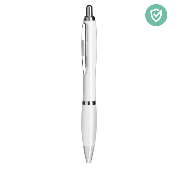 RIO CLEAN Antibacterial Nano Silver Blue Ink Ball Pen - GiftRetail MO9951