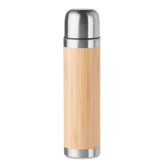 CHAN BAMBOO Eco-Friendly Bamboo Insulated Stainless Steel Flask - GiftRetail MO9991